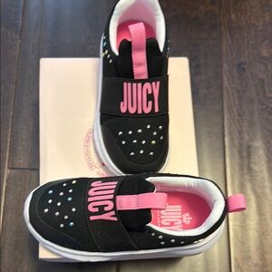 NWT Juicy Couture Lil Newark Black and Pink Fashion Sneakers!